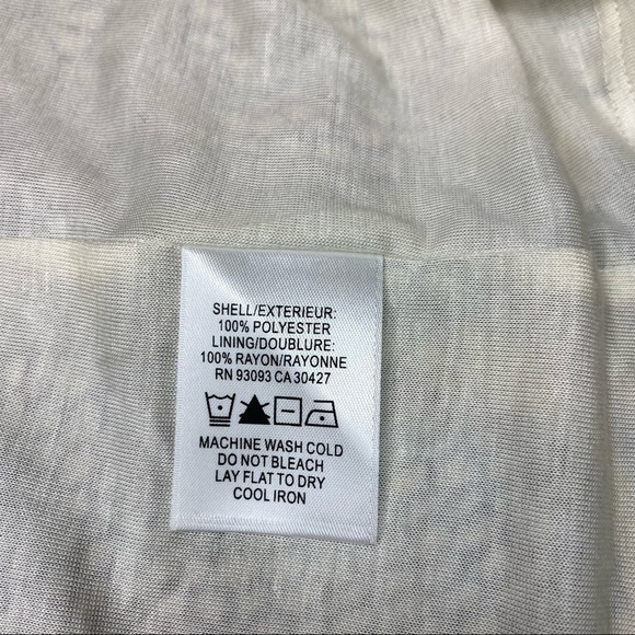 Nik + Zoe Dress Citrus Ruffle Collar Sleeveless Shift Size Medium - Picture 11 of 11